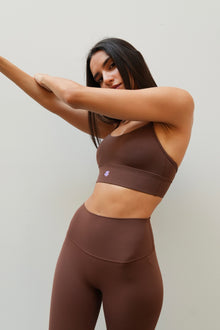  So Cal Sports Bra Y Shape Mocha