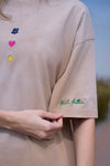 Cali Del Mar Oversized T-Shirt Dune, women's oversized t-shirt, image 2