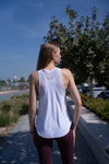Cali Laguna Tank White Embroidered, women's tank top, image 2
