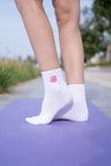 Cali OC Grip Socks High White, women's grip socks