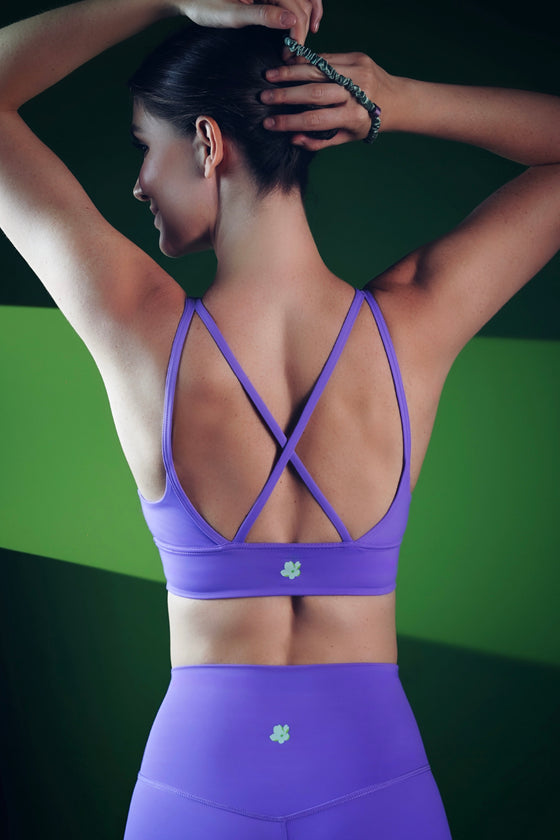 Pastel Prism Sports Bra Lilac