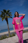 Cali Del Mar Oversized T-Shirt Sun, women's oversized t-shirt
