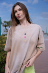 Cali Del Mar Oversized T-Shirt Dune, women's oversized t-shirt