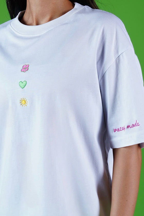 Del Mar Oversized Tshirt Pearl