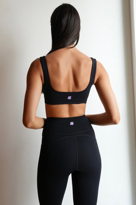 Cali So Cal Sports Bra Energy Black, women's sports bra