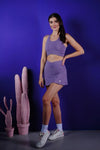 Cali Lotus Skirt Iris, women's skirt, image 3