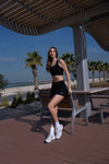 Cali Lotus Skirt Black, women's skirt, image 2