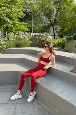 Savannah Sports Bra Red Earth