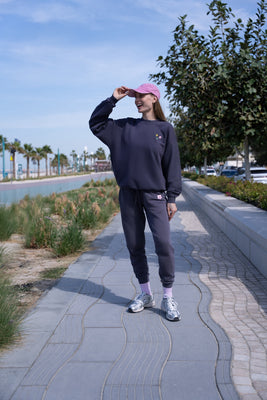 Cali Del Mar Cropped Jogger Twilight, women's joggers