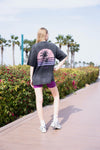 Cali Del Mar Oversized T-Shirt Graphite, women's oversized t-shirt, image 2