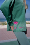Cali Del Mar Long Sleeve Shirt Emerald, women's long sleeve top, image 2