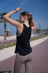 Cali Laguna Tank Black Embroidered, women's tank top, image 2