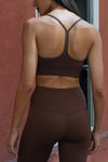 So Cal Sports Bra Y Shape Mocha