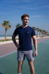 Navy Embroidered T-shirt