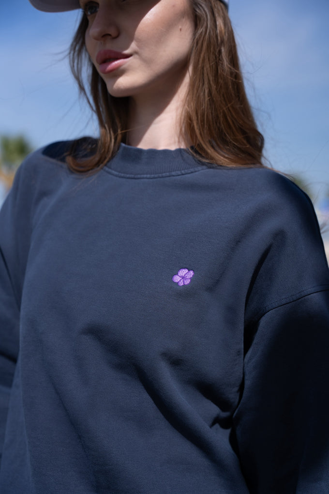 Cali Del Mar Sweater Navy Blue, women's sweater