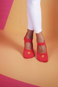  Pilates Socks Fuchsia