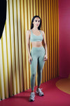 Pastel Prism Legging Matcha with Scrunch