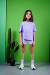 Girl's Bamboo Shorts Purple