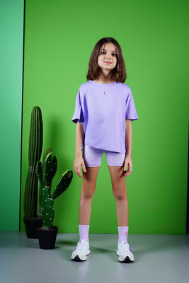 Cali Girl's Bamboo T-Shirt Purple, kids t-shirt