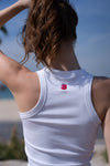 Cali Bel Air Cotton Top White Cactus, women's tank top, image 3