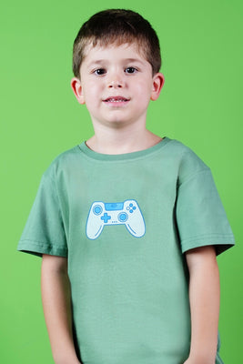 Cali Del Mar Kids T-Shirt Green, kids t-shirt