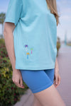 Cali Del Mar Oversized T-Shirt Lagoon, women's oversized t-shirt, image 3
