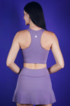 Cali Lotus Fitted Tank Iris, women's tank top, image 3