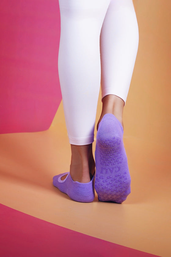 Pilates Socks Lilac