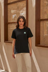 Black Embroidered Tshirt