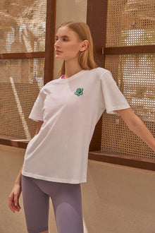  White Embroidered Tshirt