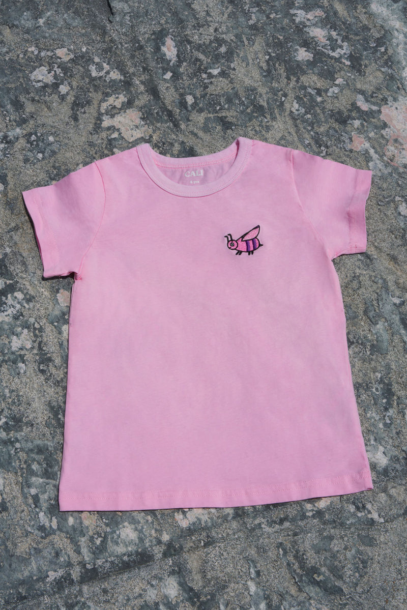 Cali Bee T-Shirt Pink, kids t-shirt
