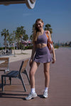 Cali Lotus Skirt Iris, women's skirt, image 2