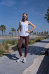 Cali Laguna Tank White Embroidered, women's tank top